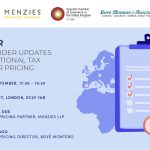 SEMINAR | KEY CROSS-BORDER UPDATES IN INTERNATIONAL TAX AND TRANSFER PRICING
